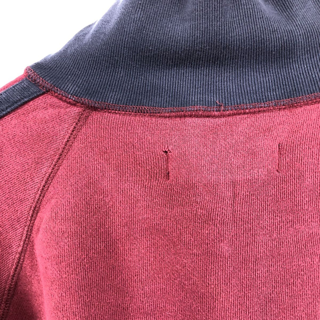 Banana Republic full-zip sweatshirt, men's size XL cotton bordeaux Vintage Second Hand