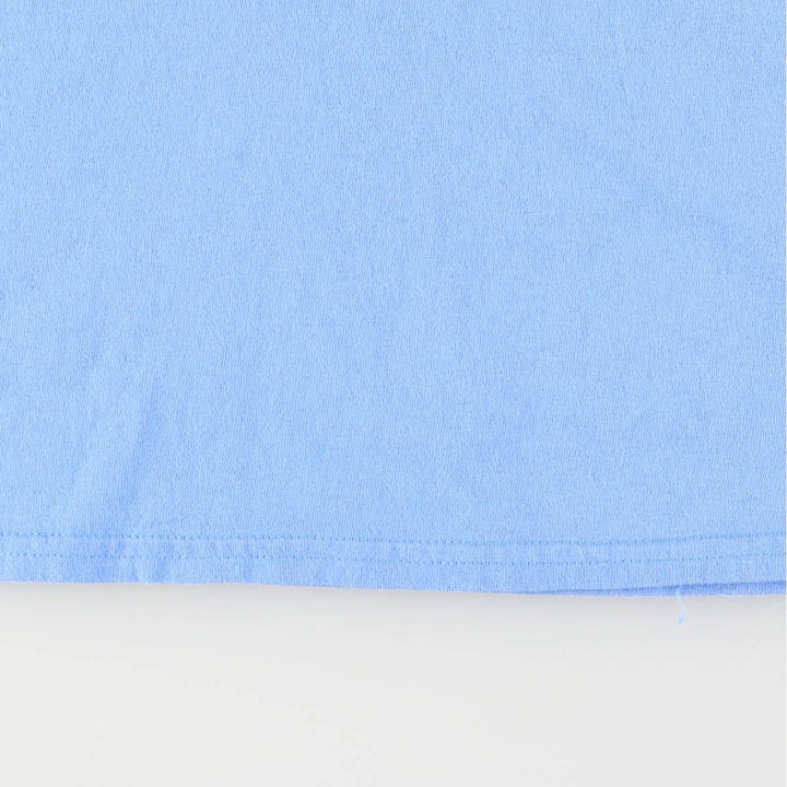 Gildan Message Long Sleeve T-Shirt, Men's Size L cotton Blue type light blue Vintage Second Hand
