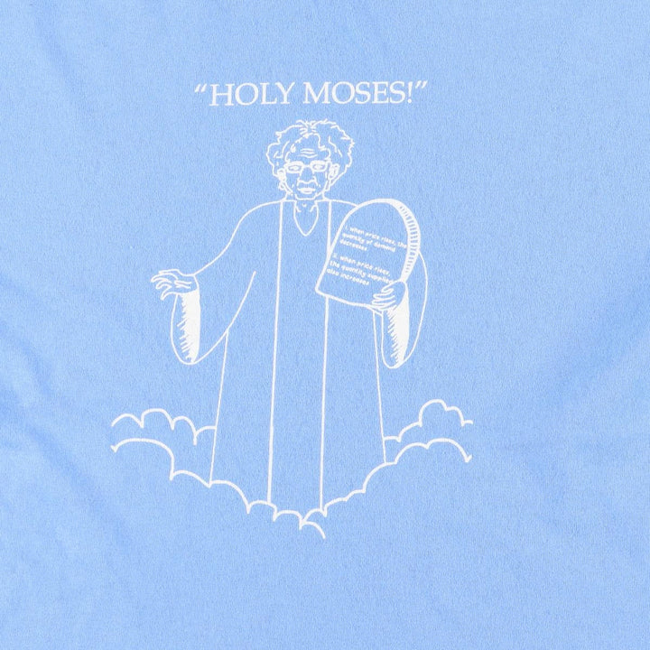 Gildan Message Long Sleeve T-Shirt, Men's Size L cotton Blue type light blue Vintage Second Hand