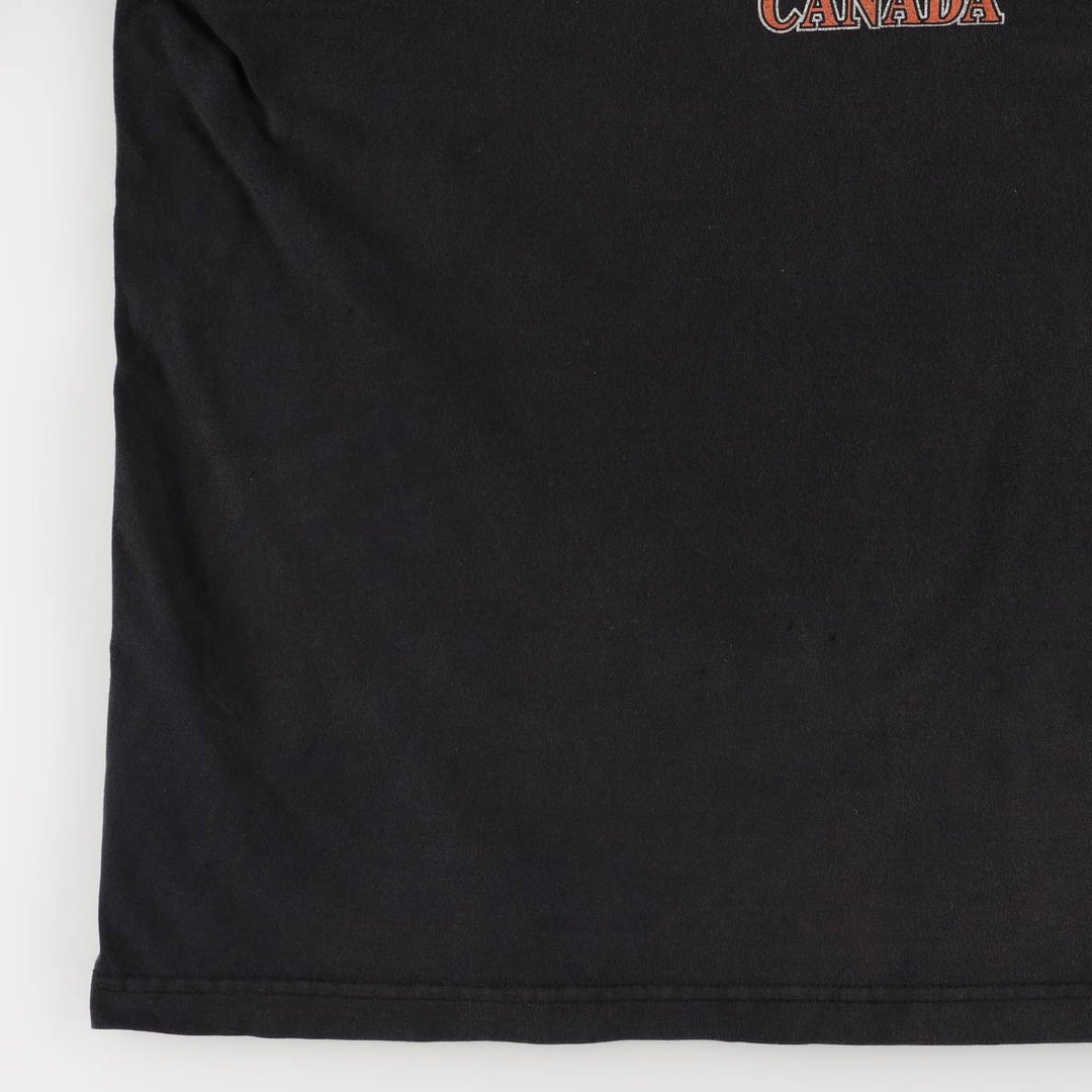 Harley-Davidson Skull Pattern Cut-Off Long Sleeve T-Shirt, Men's Size L unclear black type Vintage Second Hand