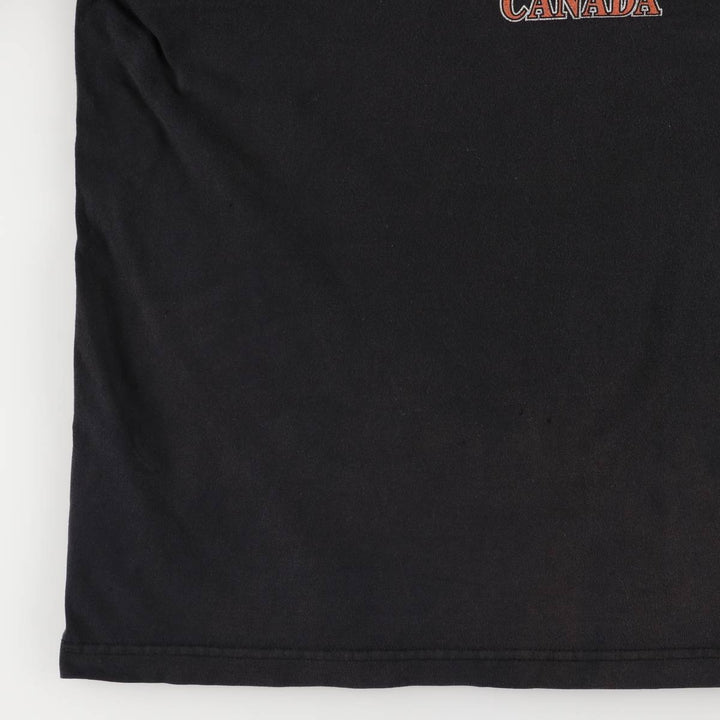 Harley-Davidson Skull Pattern Cut-Off Long Sleeve T-Shirt, Men's Size L unclear black type Vintage Second Hand