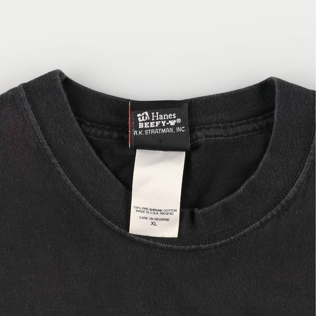 2000'S Harley-Davidson Fire Pattern Long Sleeve T-Shirt, Made in USA, Men's Size XL cotton black type Vintage Second Hand