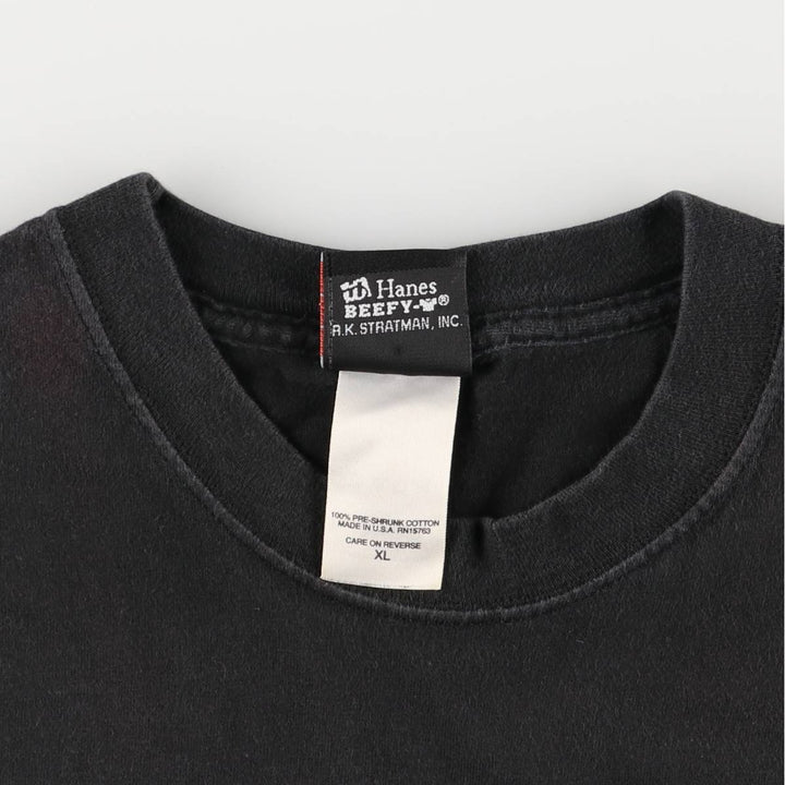 2000'S Harley-Davidson Fire Pattern Long Sleeve T-Shirt, Made in USA, Men's Size XL cotton black type Vintage Second Hand