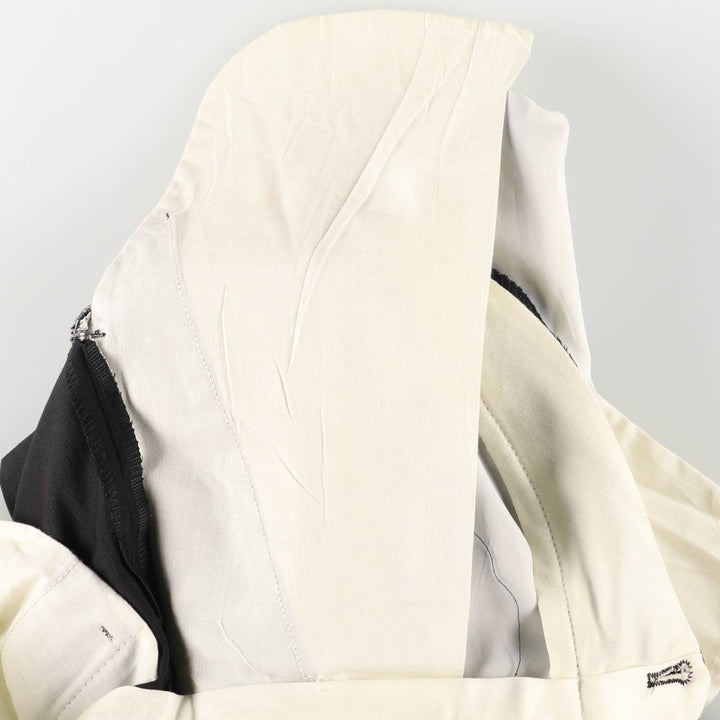 Two-pleat wool slacks, made in Canada, women's size L (w29) wool black type Vintage Second Hand