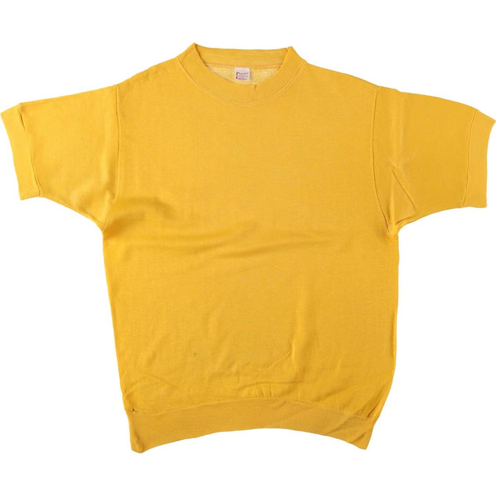 Vintage 1970'S Penney's TOWNCRAFT short-sleeved sweatshirt, size M, women's acrylic yellow type Vintage Second Hand