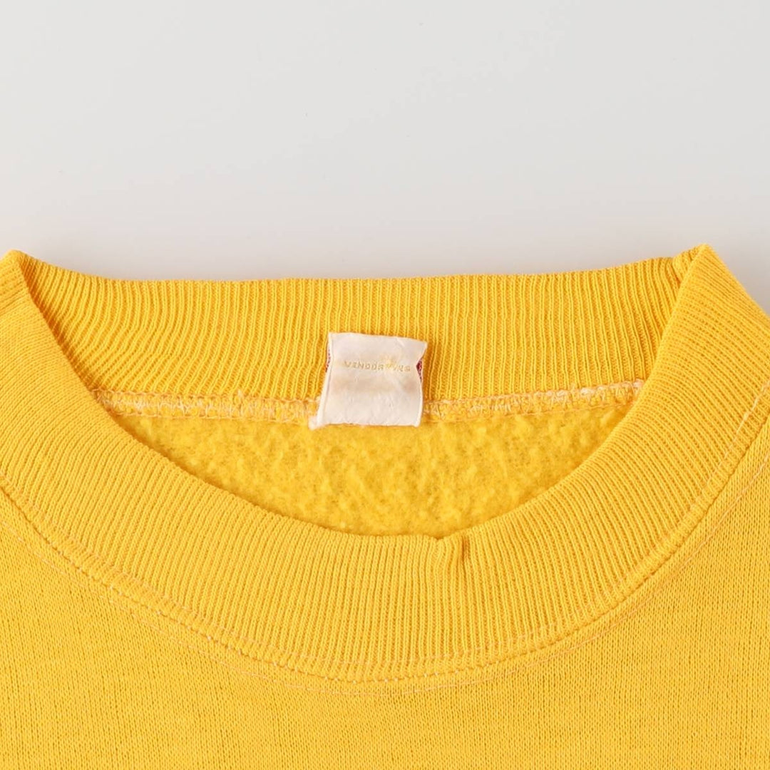 Vintage 1970'S Penney's TOWNCRAFT short-sleeved sweatshirt, size M, women's acrylic yellow type Vintage Second Hand