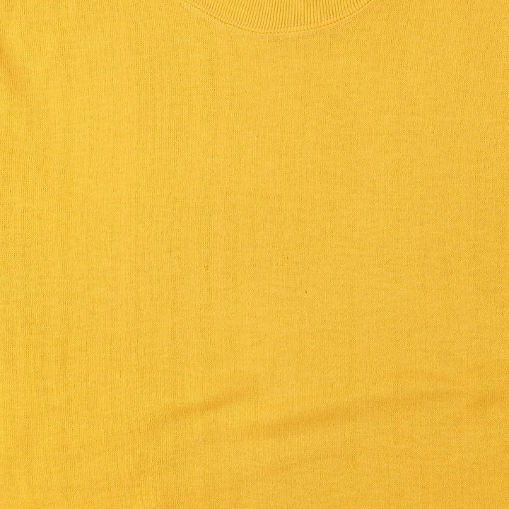 Vintage 1970'S Penney's TOWNCRAFT short-sleeved sweatshirt, size M, women's acrylic yellow type Vintage Second Hand