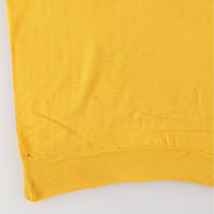 Vintage 1970'S Penney's TOWNCRAFT short-sleeved sweatshirt, size M, women's acrylic yellow type Vintage Second Hand