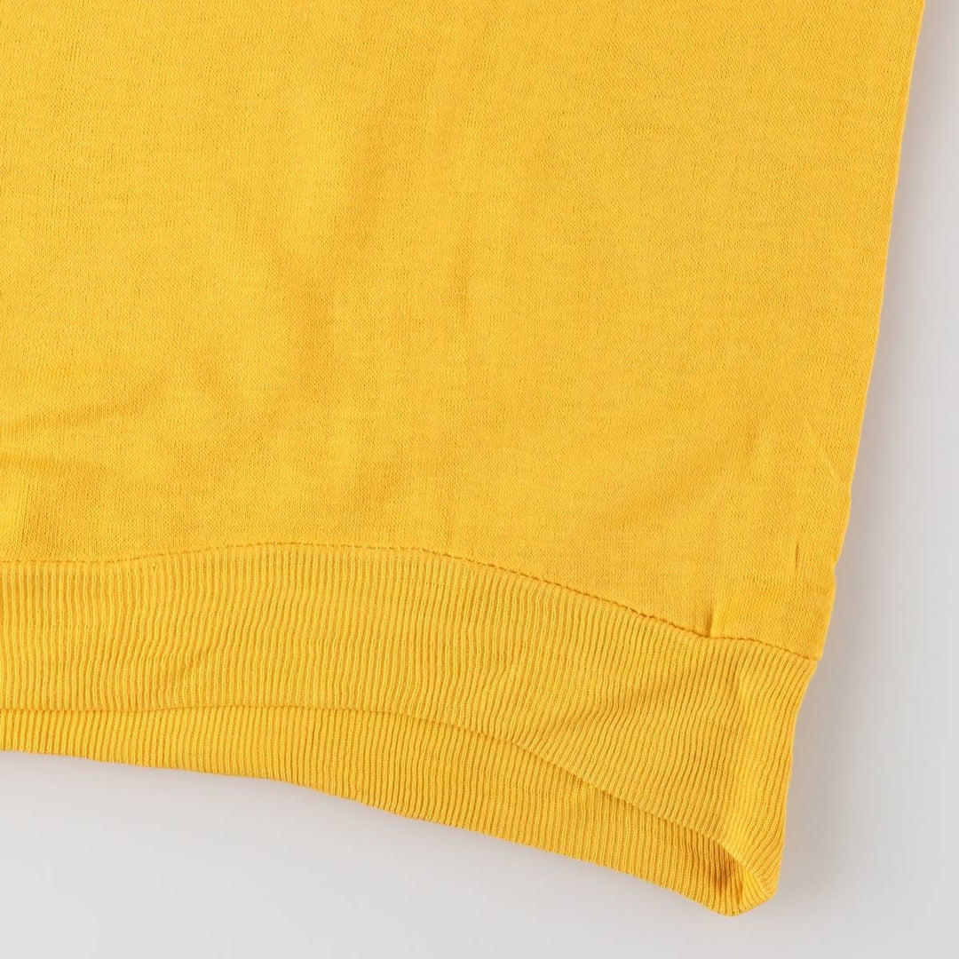 Vintage 1970'S Penney's TOWNCRAFT short-sleeved sweatshirt, size M, women's acrylic yellow type Vintage Second Hand