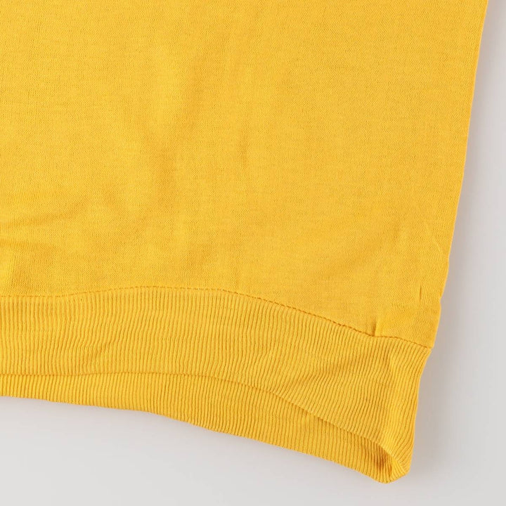 Vintage 1970'S Penney's TOWNCRAFT short-sleeved sweatshirt, size M, women's acrylic yellow type Vintage Second Hand