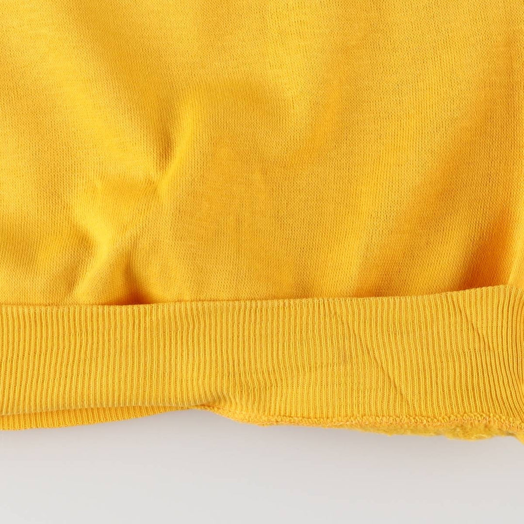 Vintage 1970'S Penney's TOWNCRAFT short-sleeved sweatshirt, size M, women's acrylic yellow type Vintage Second Hand