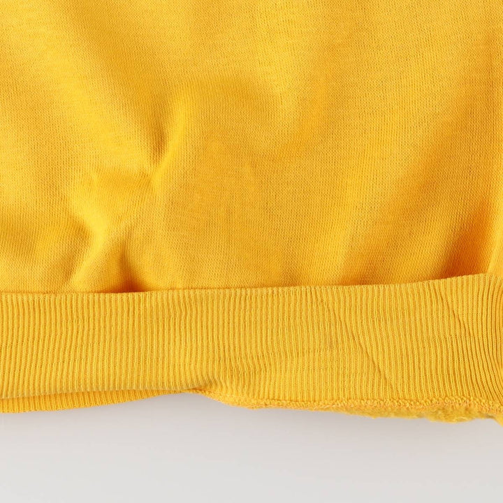 Vintage 1970'S Penney's TOWNCRAFT short-sleeved sweatshirt, size M, women's acrylic yellow type Vintage Second Hand