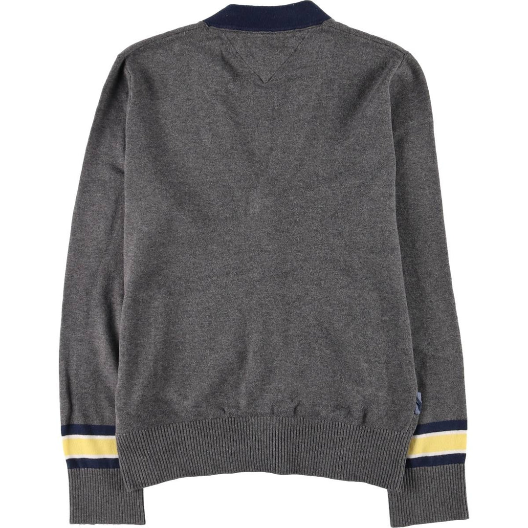Tommy Hilfiger Cotton Knit Cardigan, Men's Size XS cotton gray type Vintage Second Hand