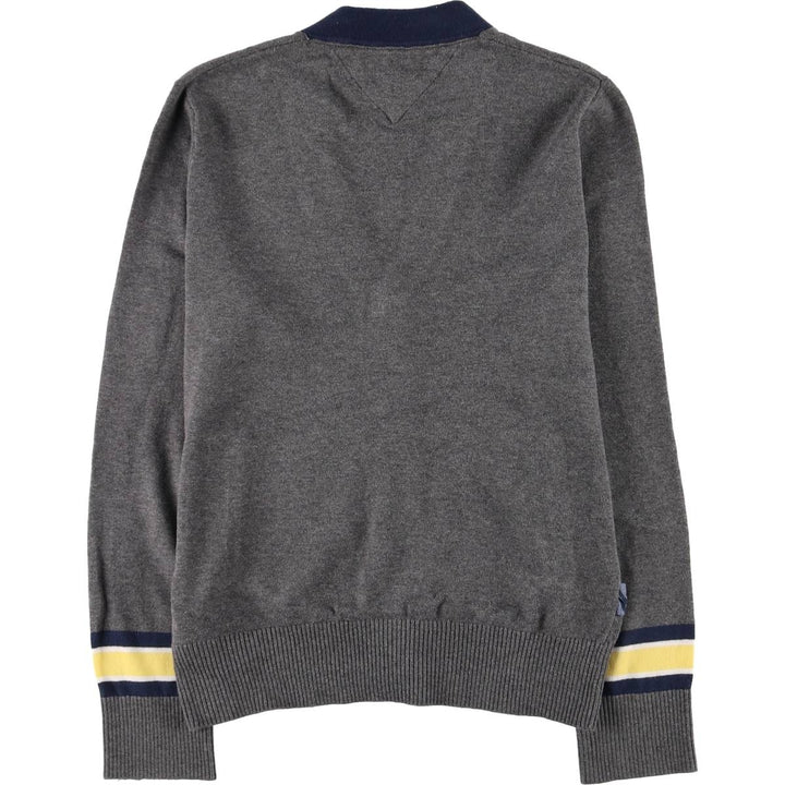 Tommy Hilfiger Cotton Knit Cardigan, Men's Size XS cotton gray type Vintage Second Hand