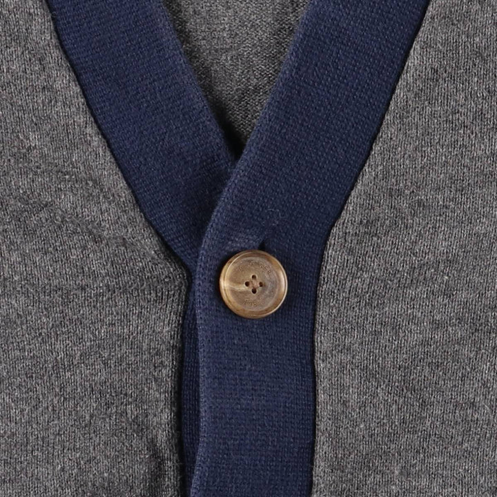 Tommy Hilfiger Cotton Knit Cardigan, Men's Size XS cotton gray type Vintage Second Hand