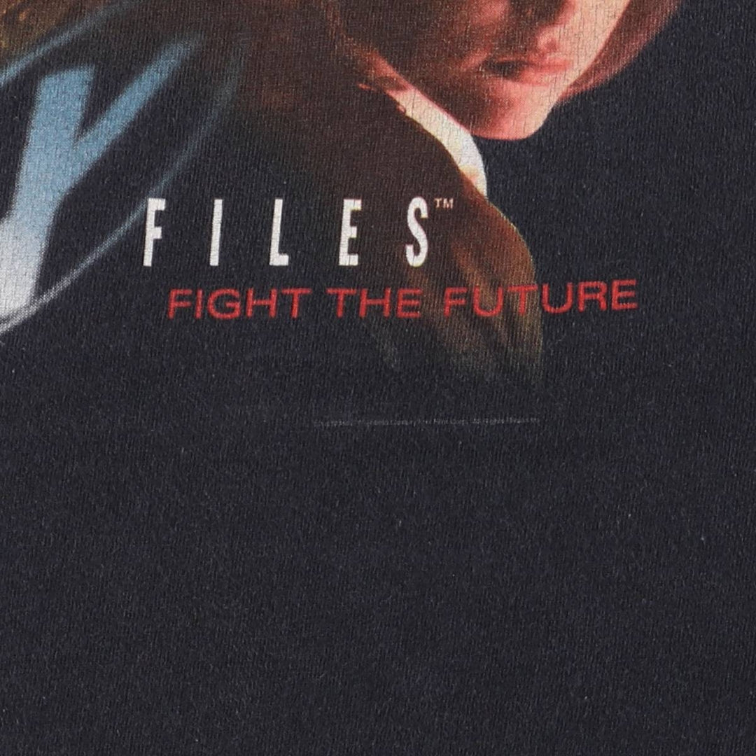 The X-Files Fight the Future X-Files The Movie Movie T-Shirt Men's XL unclear black type Vintage Second Hand