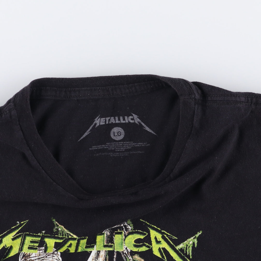 Metallica Metallica Band T-shirt Band T Men's L size cotton black type Vintage Second Hand