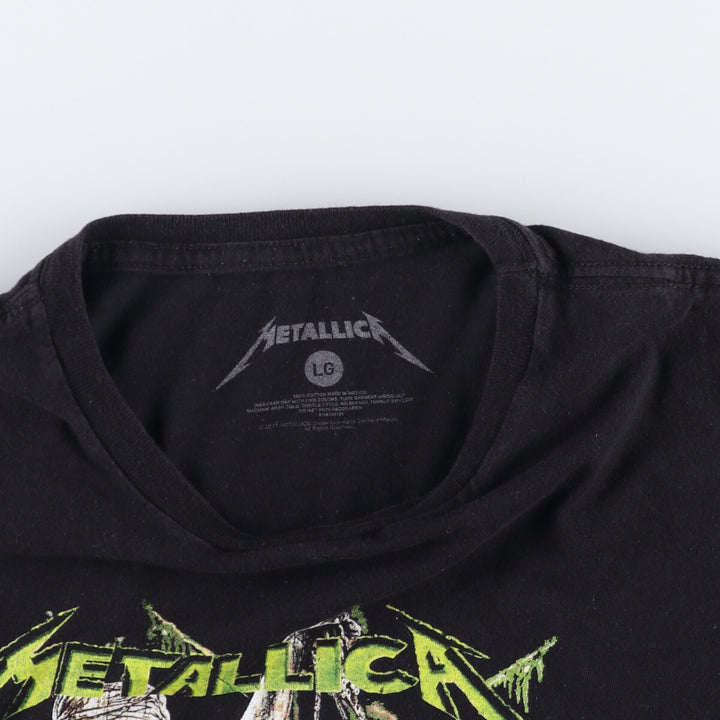 Metallica Metallica Band T-shirt Band T Men's L size cotton black type Vintage Second Hand