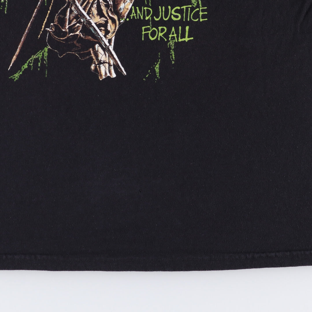 Metallica Metallica Band T-shirt Band T Men's L size cotton black type Vintage Second Hand