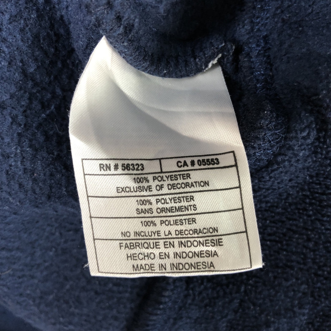 2000'S Nike fleece pullover hoodie, men's size L polyester navy blue type Vintage Second Hand