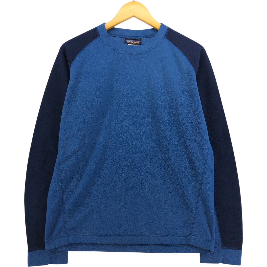 2000'S Patagonia Synchilla fleece top, size M (26204F6), men's polyester blue type Vintage Second Hand