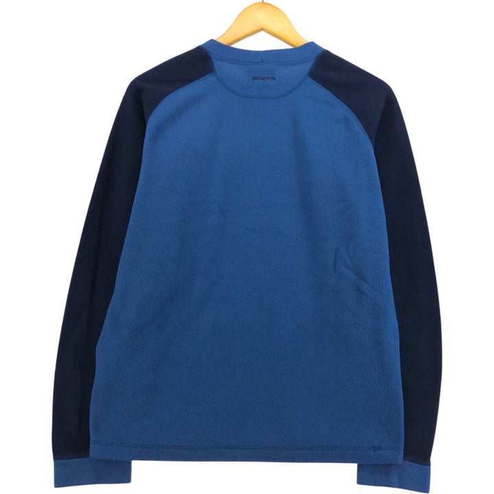 2000'S Patagonia Synchilla fleece top, size M (26204F6), men's polyester blue type Vintage Second Hand