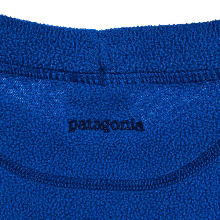 2000'S Patagonia Synchilla fleece top, size M (26204F6), men's polyester blue type Vintage Second Hand