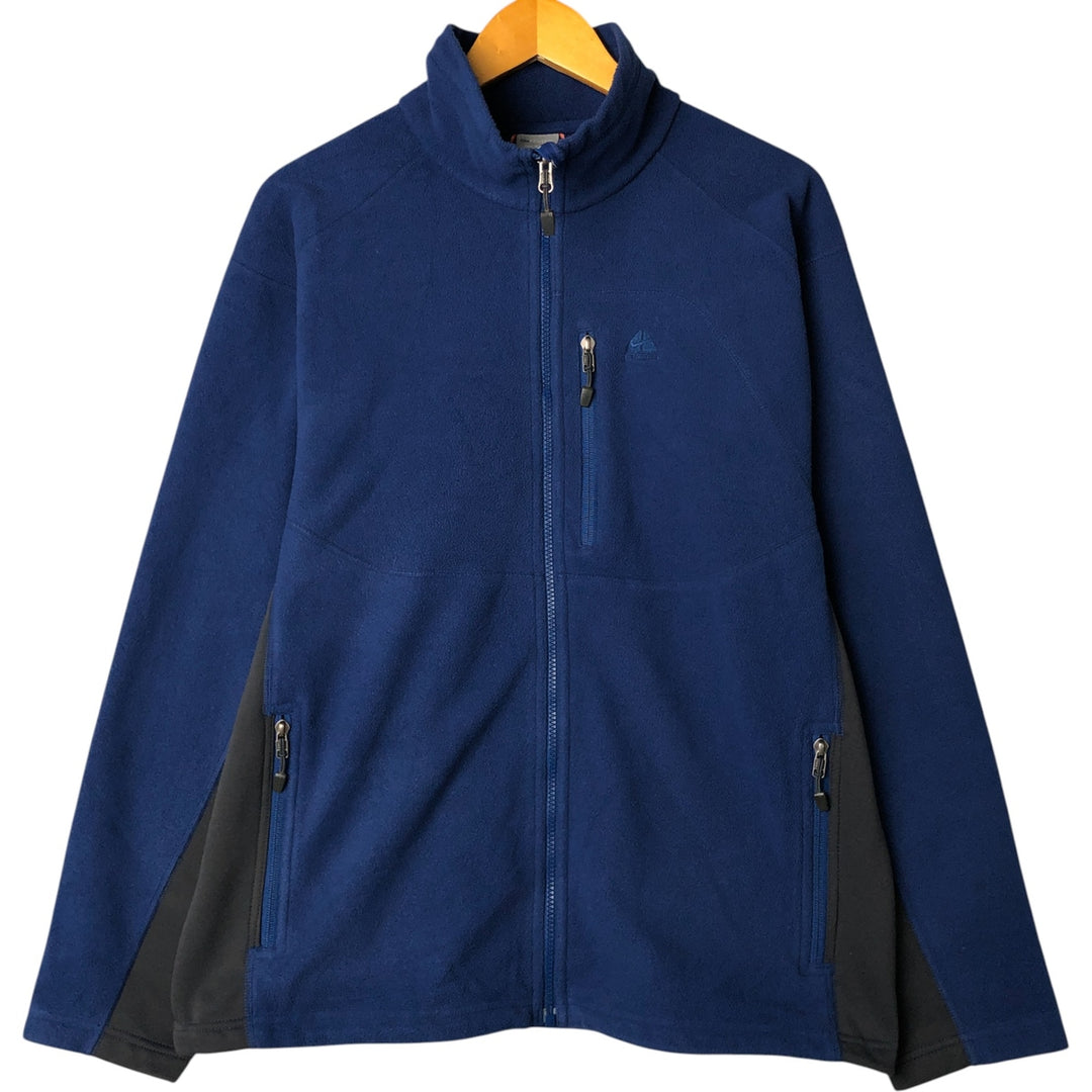 2000'S Nike ACG Fleece Jacket, Men's Size Medium polyester blue type Vintage Second Hand