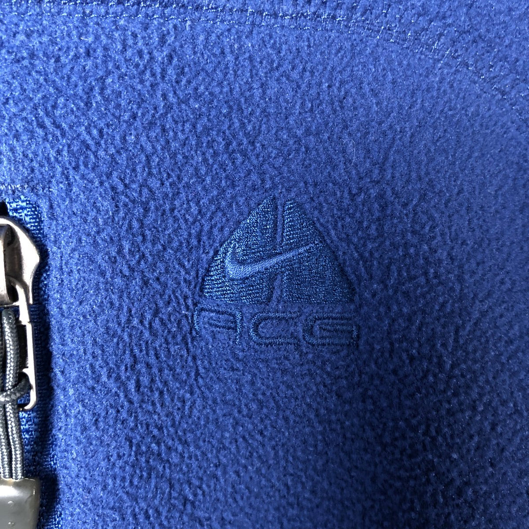 2000'S Nike ACG Fleece Jacket, Men's Size Medium polyester blue type Vintage Second Hand