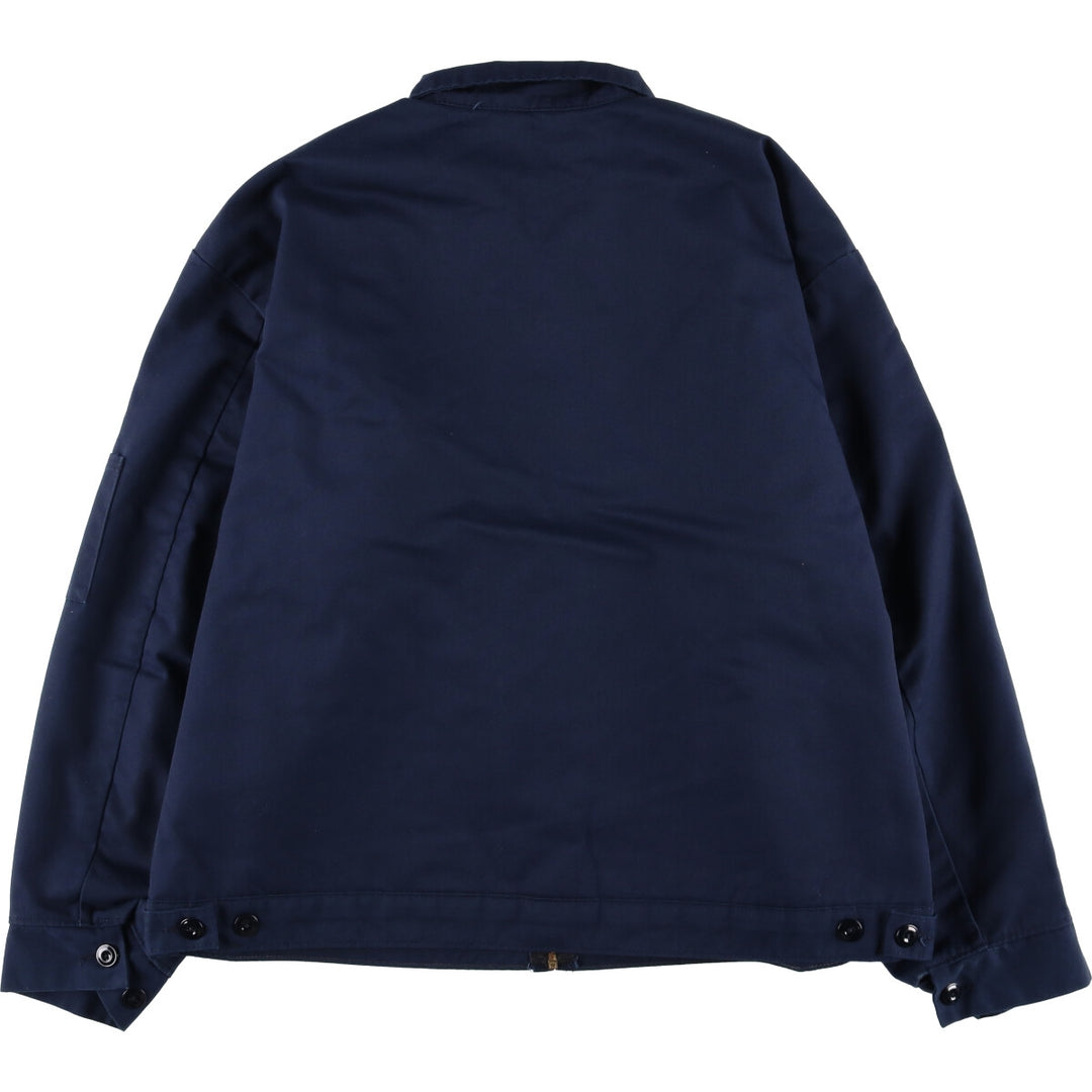 90'S Red Kap Padded Work Jacket, Made in USA, Men's XL, Vintage polyester navy blue type Vintage Second Hand