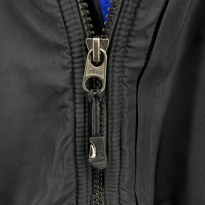 Ralph Lauren POLO by Ralph Lauren fleece jacket, men's size L polyester black type Vintage Second Hand