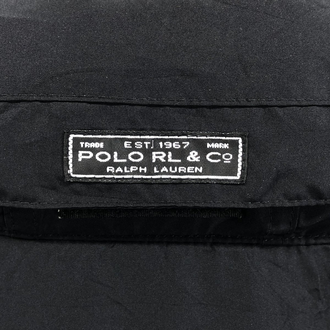 Ralph Lauren POLO by Ralph Lauren fleece jacket, men's size L polyester black type Vintage Second Hand