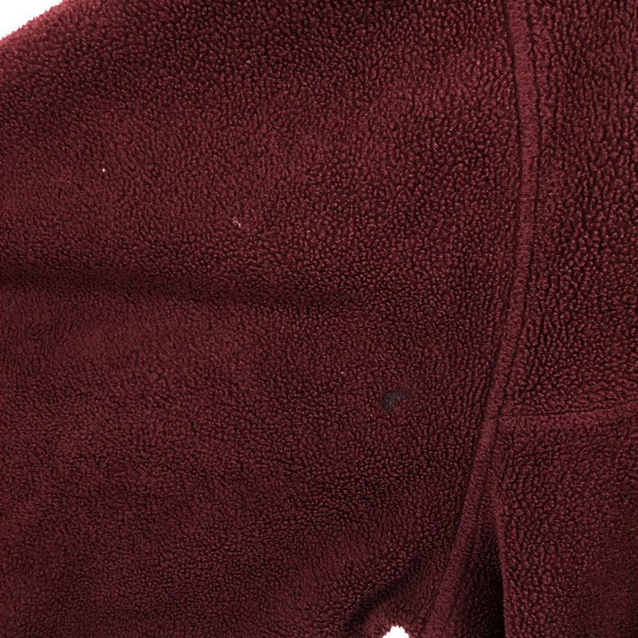Vintage 70s-80'S LL Bean fleece full-zip hoodie, men's size XL unclear burgundy type Vintage Second Hand