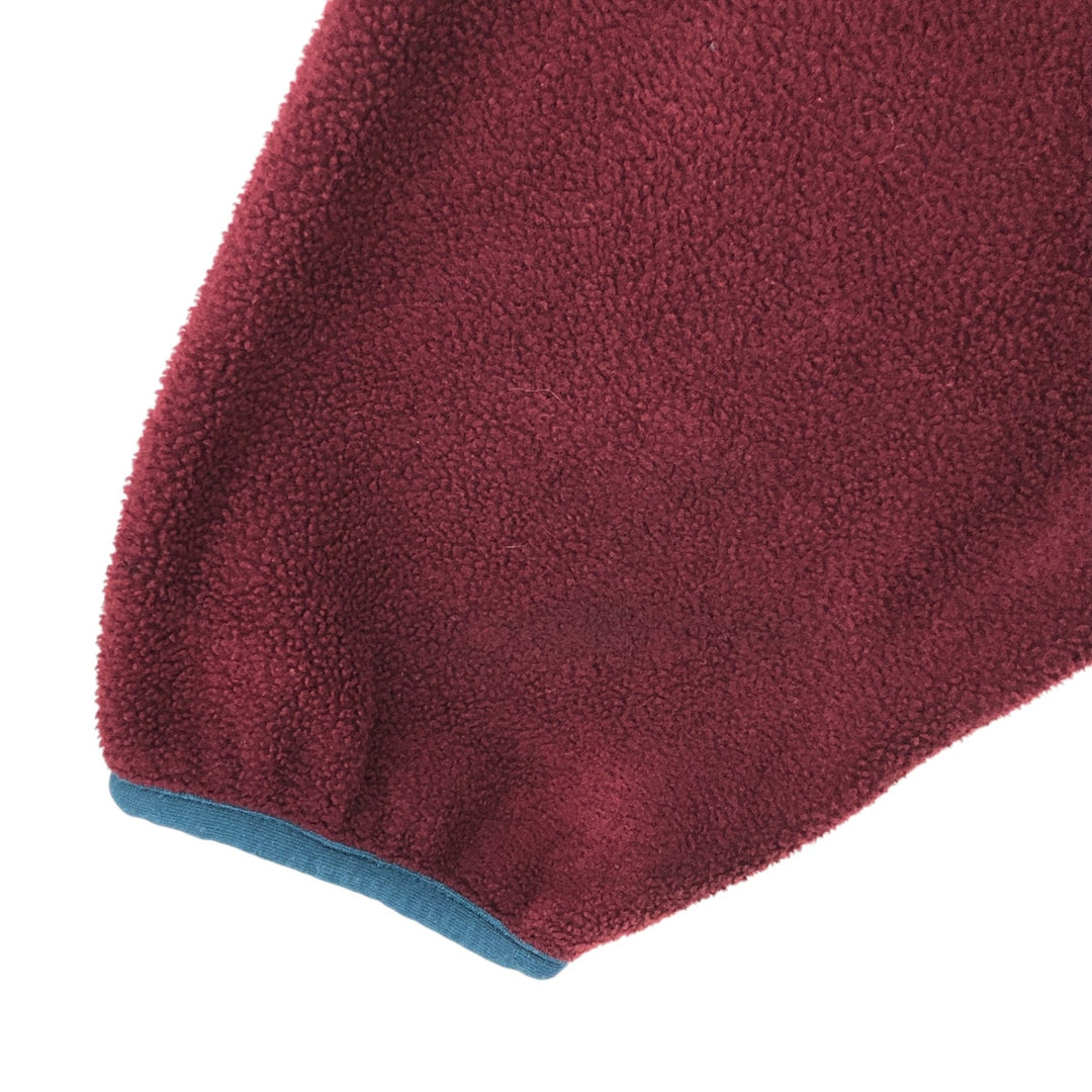Vintage 70s-80'S LL Bean fleece full-zip hoodie, men's size XL unclear burgundy type Vintage Second Hand