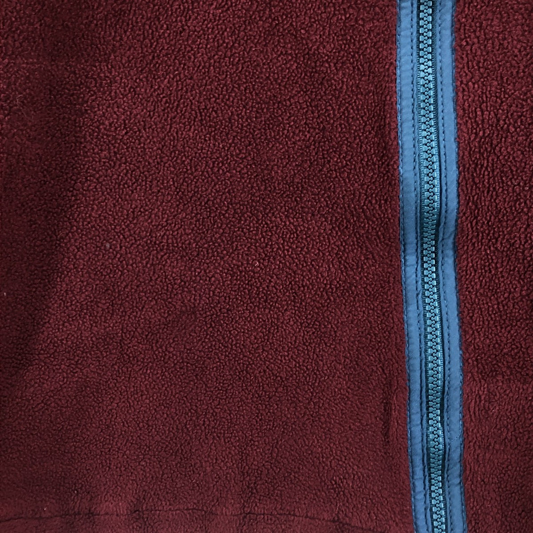 Vintage 70s-80'S LL Bean fleece full-zip hoodie, men's size XL unclear burgundy type Vintage Second Hand