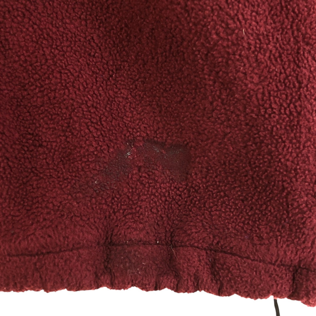 Vintage 70s-80'S LL Bean fleece full-zip hoodie, men's size XL unclear burgundy type Vintage Second Hand