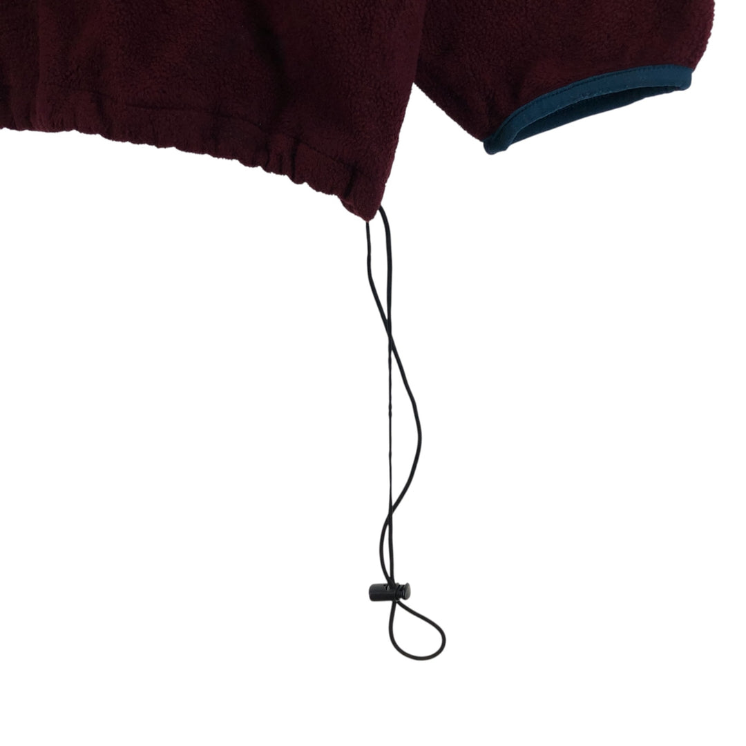 Vintage 70s-80'S LL Bean fleece full-zip hoodie, men's size XL unclear burgundy type Vintage Second Hand