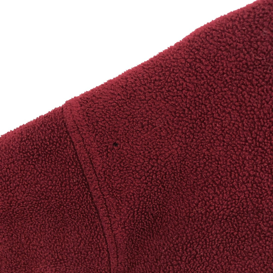 Vintage 70s-80'S LL Bean fleece full-zip hoodie, men's size XL unclear burgundy type Vintage Second Hand