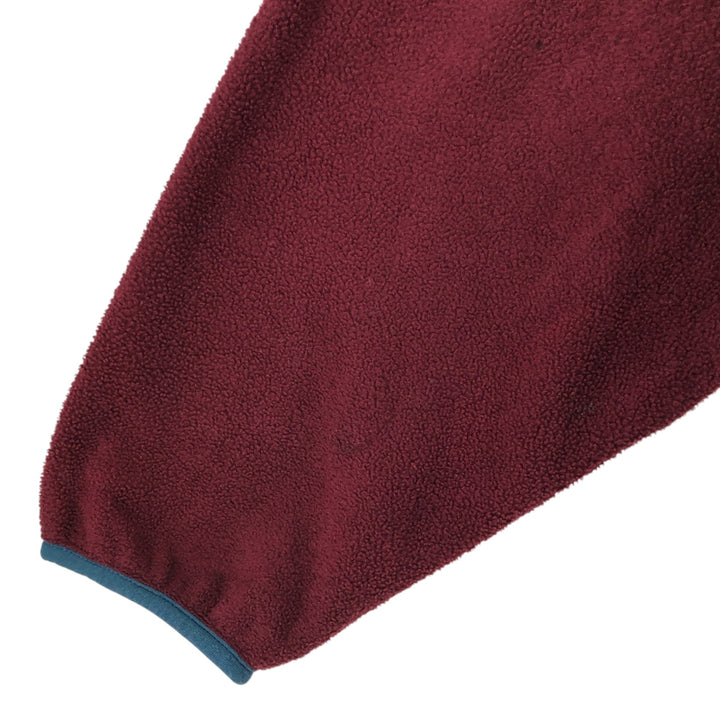 Vintage 70s-80'S LL Bean fleece full-zip hoodie, men's size XL unclear burgundy type Vintage Second Hand