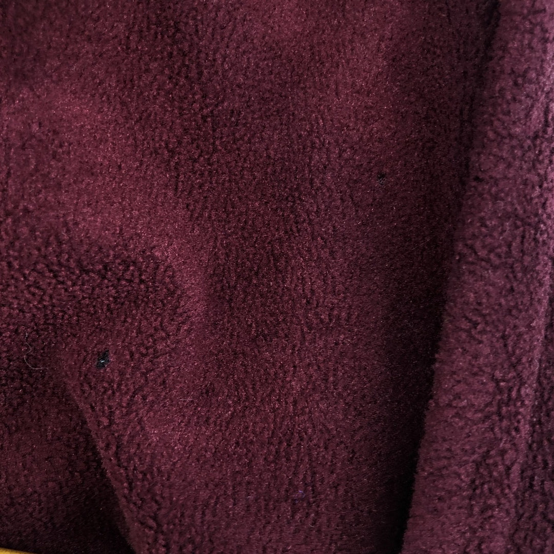 Vintage 70s-80'S LL Bean fleece full-zip hoodie, men's size XL unclear burgundy type Vintage Second Hand