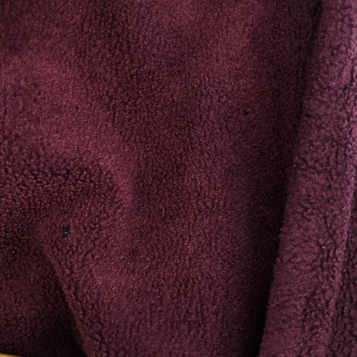 Vintage 70s-80'S LL Bean fleece full-zip hoodie, men's size XL unclear burgundy type Vintage Second Hand