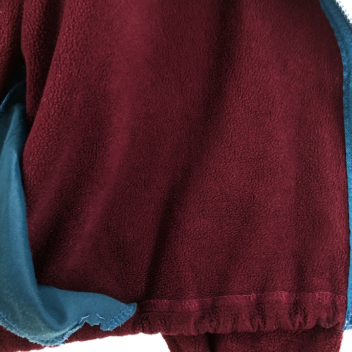 Vintage 70s-80'S LL Bean fleece full-zip hoodie, men's size XL unclear burgundy type Vintage Second Hand