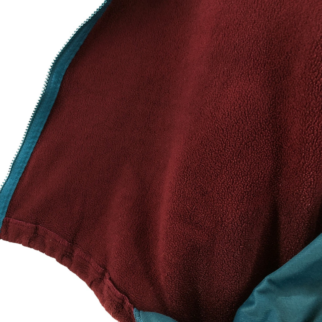 Vintage 70s-80'S LL Bean fleece full-zip hoodie, men's size XL unclear burgundy type Vintage Second Hand