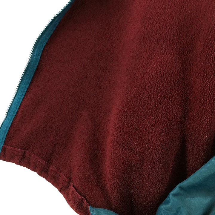 Vintage 70s-80'S LL Bean fleece full-zip hoodie, men's size XL unclear burgundy type Vintage Second Hand