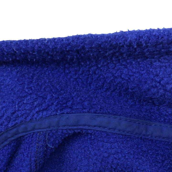 Vintage 80s-90'S Eddie Bauer fleece jacket with black tag, made in USA, size L, men's polyester blue type Vintage Second Hand