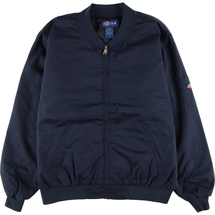 Dickies padded work jacket, men's size XL polyester navy blue type Vintage Second Hand
