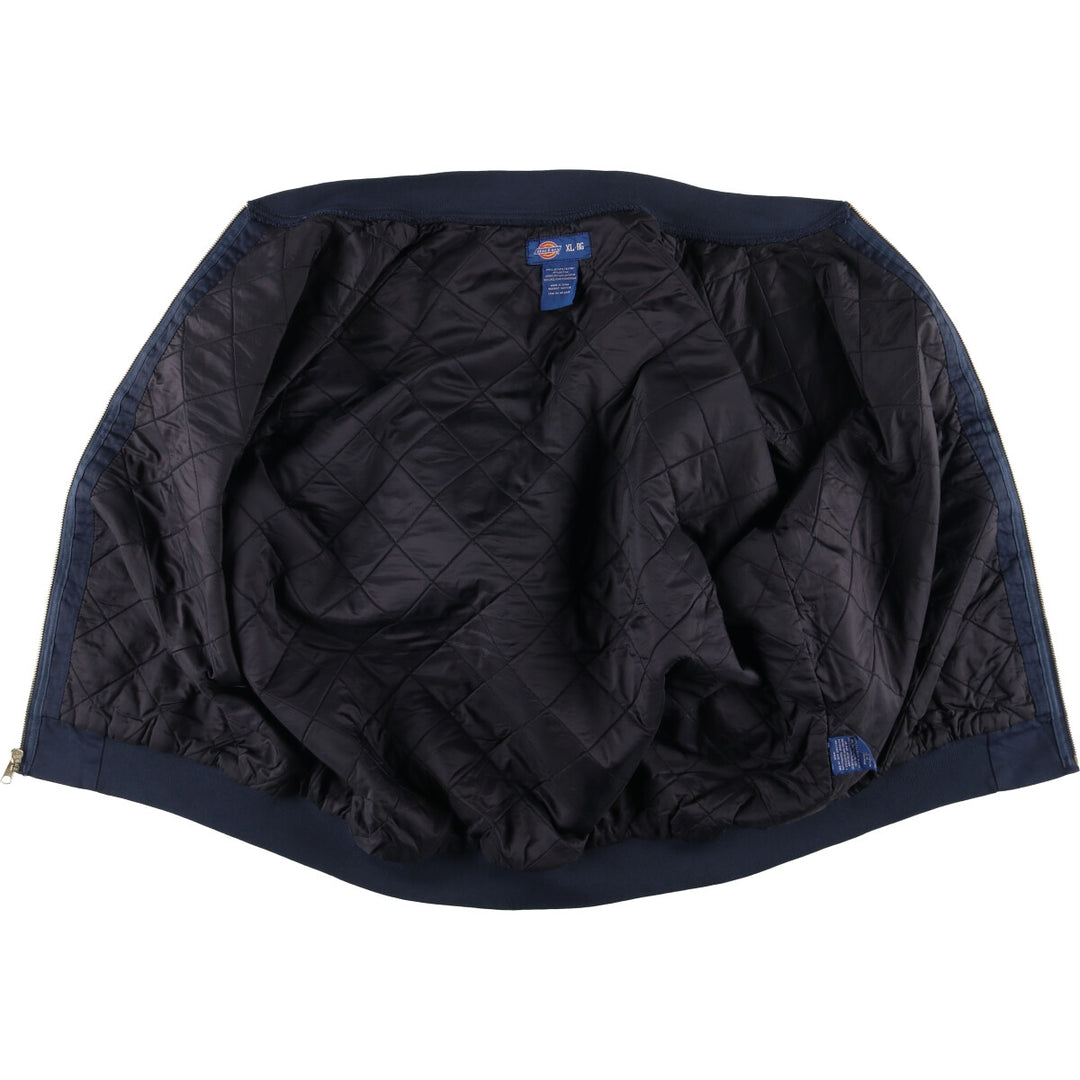 Dickies padded work jacket, men's size XL polyester navy blue type Vintage Second Hand