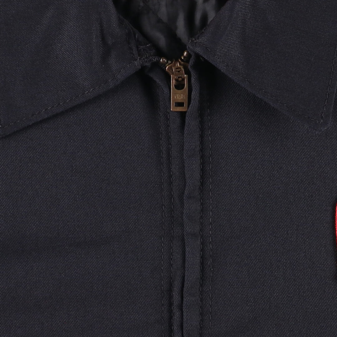 Red kap padded work jacket, men's size M polyester black type Vintage Second Hand