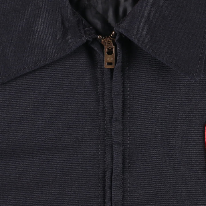 Red kap padded work jacket, men's size M polyester black type Vintage Second Hand