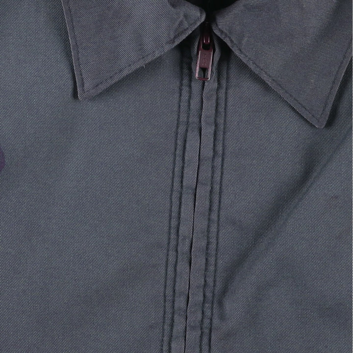 90'S Red Kap padded work jacket, men's size L, vintage polyester gray type Vintage Second Hand